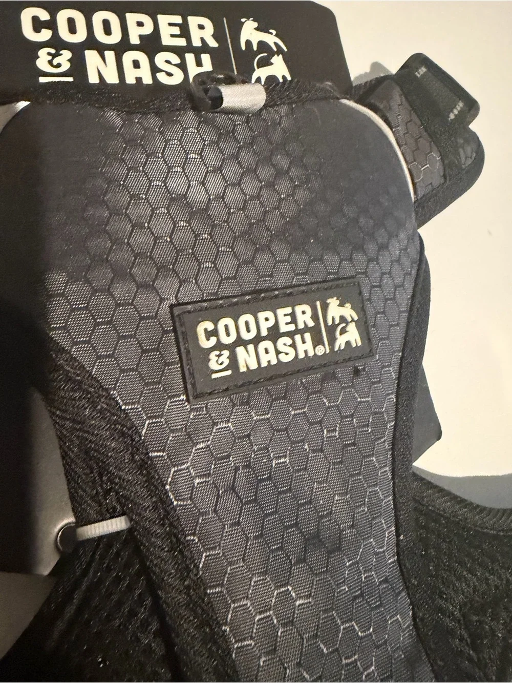 New Cooper & Nash Size Small Black Reflective Dog Harness - Comfortable Support